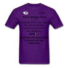 Load image into Gallery viewer, School Club Shirt, Unisex Classic T-Shirt - purple
