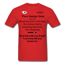 Load image into Gallery viewer, School Club Shirt, Unisex Classic T-Shirt - red
