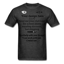 Load image into Gallery viewer, School Club Shirt, Unisex Classic T-Shirt - heather black
