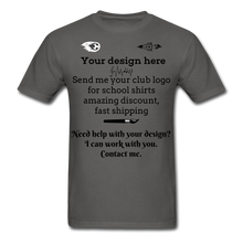 Load image into Gallery viewer, School Club Shirt, Unisex Classic T-Shirt - charcoal
