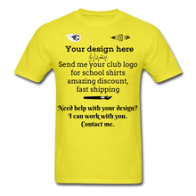 Load image into Gallery viewer, School Club Shirt, Unisex Classic T-Shirt - yellow
