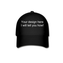 Load image into Gallery viewer, Team or Club, Baseball Cap - black
