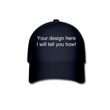 Load image into Gallery viewer, Team or Club, Baseball Cap - navy
