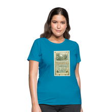 Load image into Gallery viewer, Biological Expo Art Nouveau, Women&#39;s T-Shirt - turquoise

