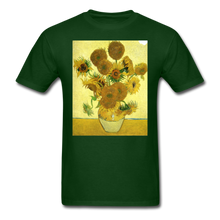 Load image into Gallery viewer, Sunflowers - Unisex Classic T-Shirt - forest green
