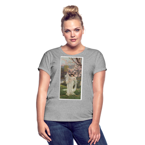 Dance in the Flowers - Women's Relaxed Fit T-Shirt - heather gray