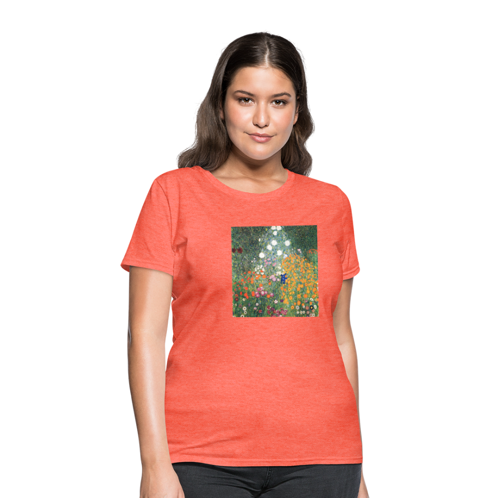 Flower Tower - Women's T-Shirt - heather coral