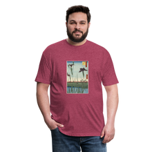 Load image into Gallery viewer, Iris - Fitted Cotton/Poly T-Shirt by Next Level - heather burgundy
