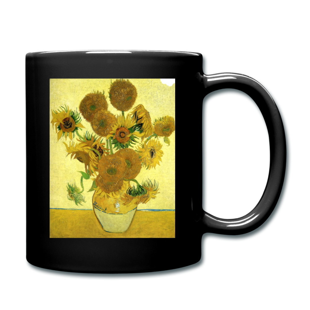 Sunflowers Full Color Mug - black