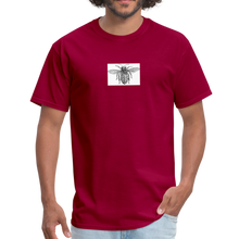 Load image into Gallery viewer, Bee Undercarriage Unisex Classic T-Shirt - dark red
