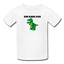 Load image into Gallery viewer, Dino Blocks 24615 Kids&#39; T-Shirt - white
