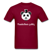 Load image into Gallery viewer, Adult PandaBots Classic T-Shirt - burgundy
