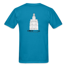 Load image into Gallery viewer, Bernina Youth Conference Back Unisex Classic T-Shirt - turquoise

